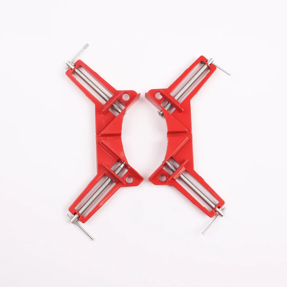 Rugged 90 Degree Right Angle Clamp Clip DIY Corner Clamps Quick Fixed Glass Wood Picture Frame Woodwork Right Angle Corner