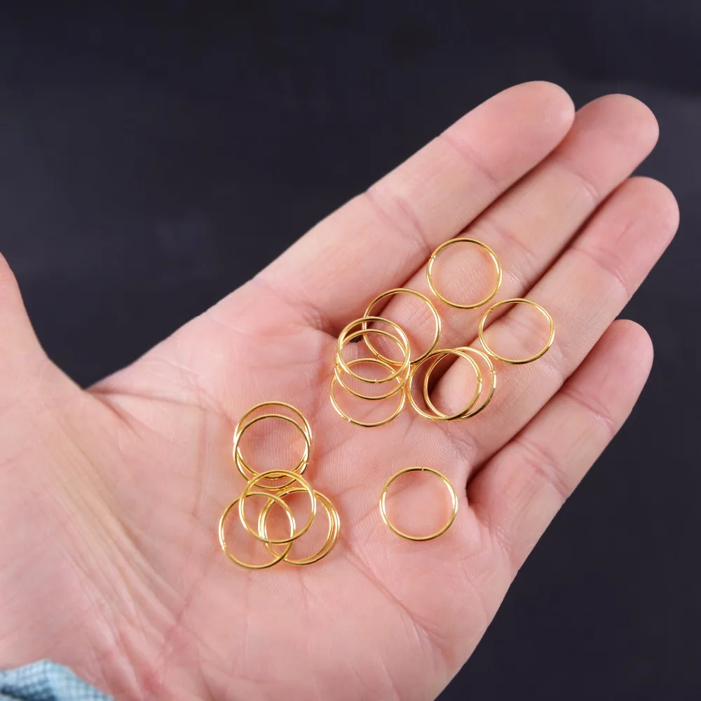 100 шт./лот золотистая/Серебристая оплетка для Волос dreadlock bead Кафф зажим круг около