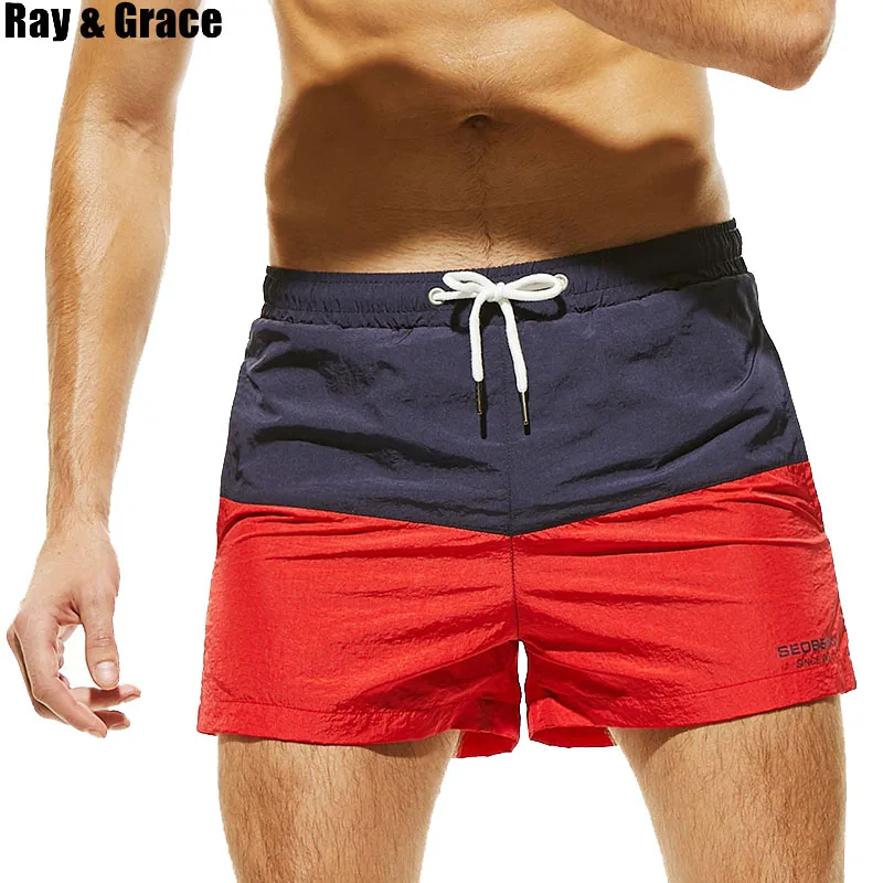 RAY GRACE мужские пляжные шорты костюм для серфинга доска короткие плавания летние