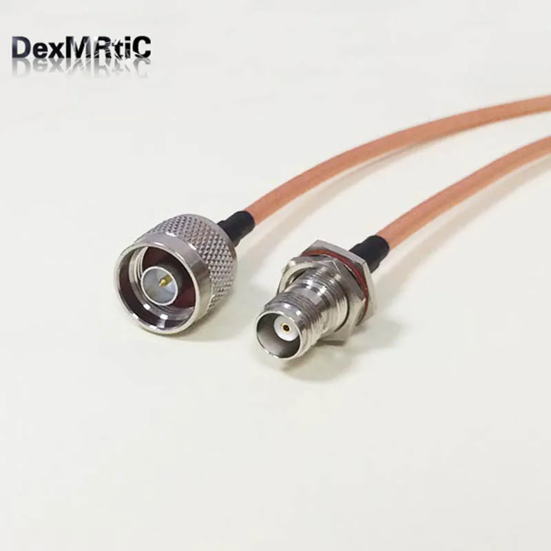 

High Quality Low-Attenuation TNC Female Bulkhead Nut Switch N Male Plug Pigtail Cable RG142 50CM 20" /100CM Adapter Wholesale