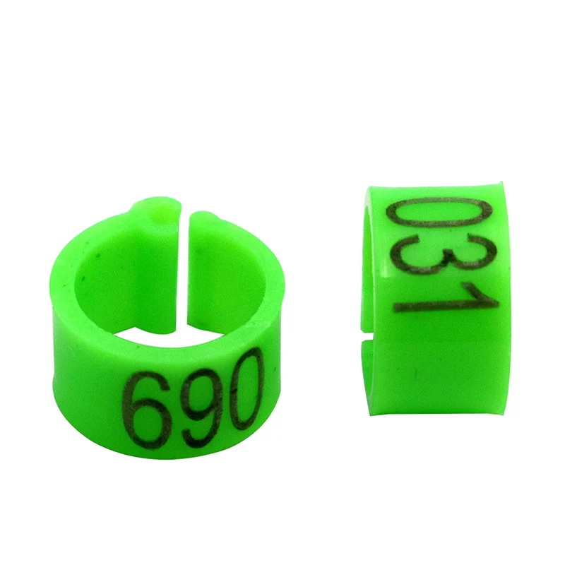 2 Set Of 1-100 Numbered 10mm Poultry Bird Pigeon Duck Chicken Clip Leg Color Foot Rings Pet Management Logo Identification Tool