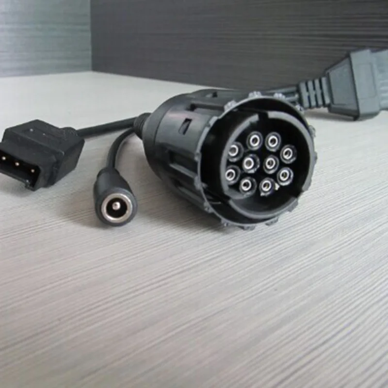 Для BMW ICOM D кабель мотоциклы 10Pin для 16Pin OBD2 Диагностический двигатель Бесплатная