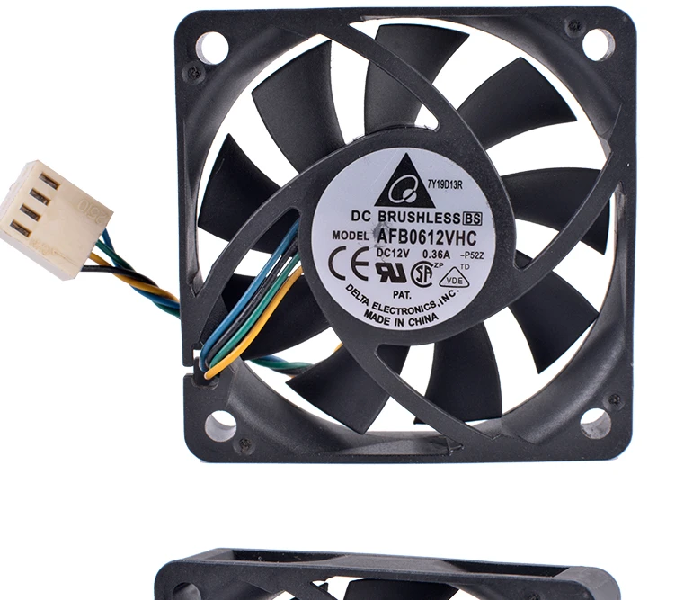DELTA AFB0612VHC 6 см 60 мм вентилятор 6015 12V 0.36A шарикоподшипник 4 провод 4pin ШИМ объем воздуха Вентилятор охлаждения