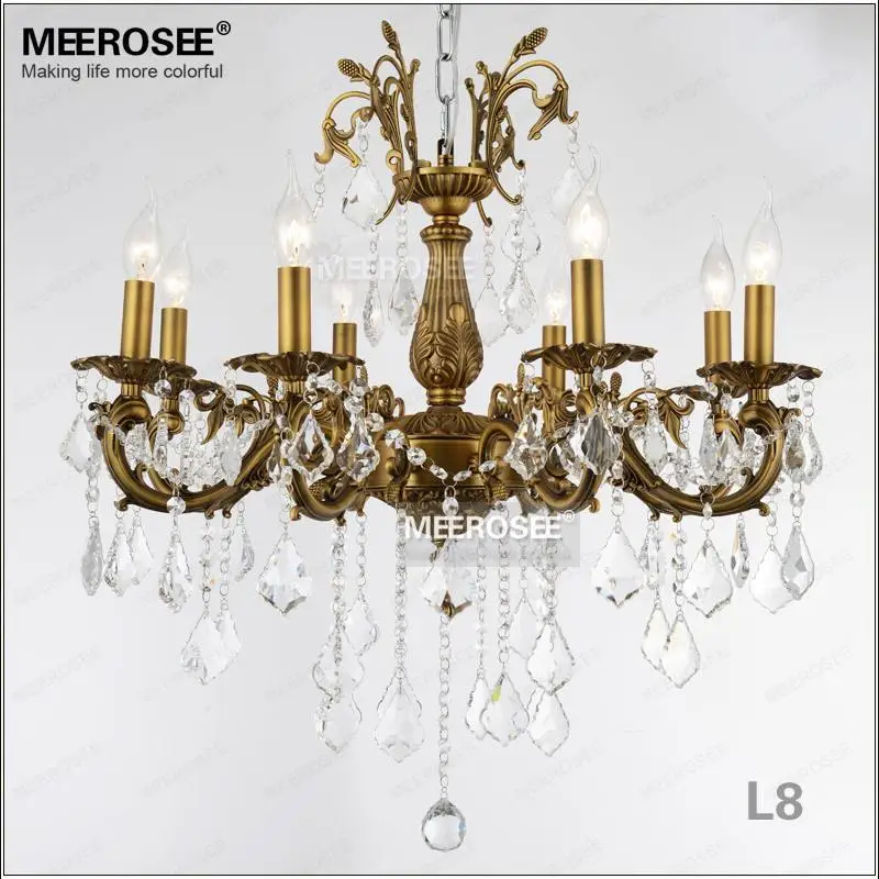 Хрустальная люстра из латуни 6 ламп|crystal chandelier lamp|colorful crystal chandeliercrystal lustres |