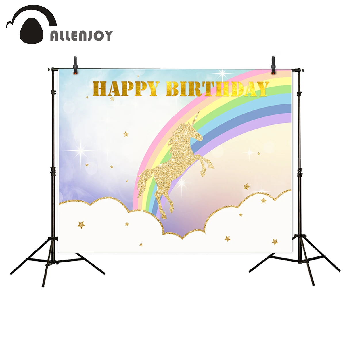 Allenjoy фон для фотосъемки с облачной звездой радугой дня рождения единорог