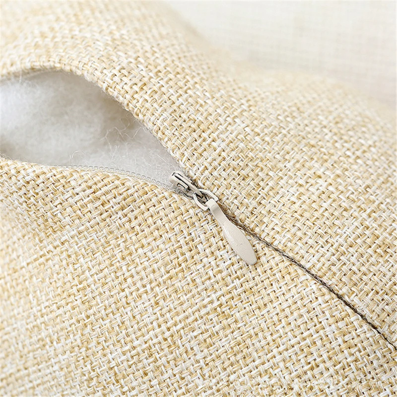 

45cm Round Cotton Linen Sofa Cushion Cover Vintage Flag Pattern Printed Home Car Waist Back Seat Round Throw Pillowcase