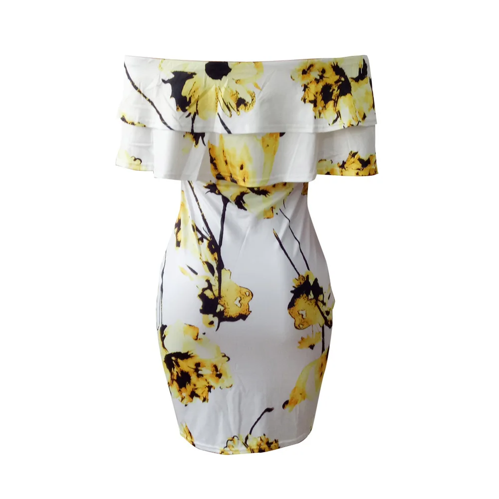 Joiekuno печати без бретелек Vestidos blusas mujer de moda летние пикантные 2019 Bodycon Вечерние мини