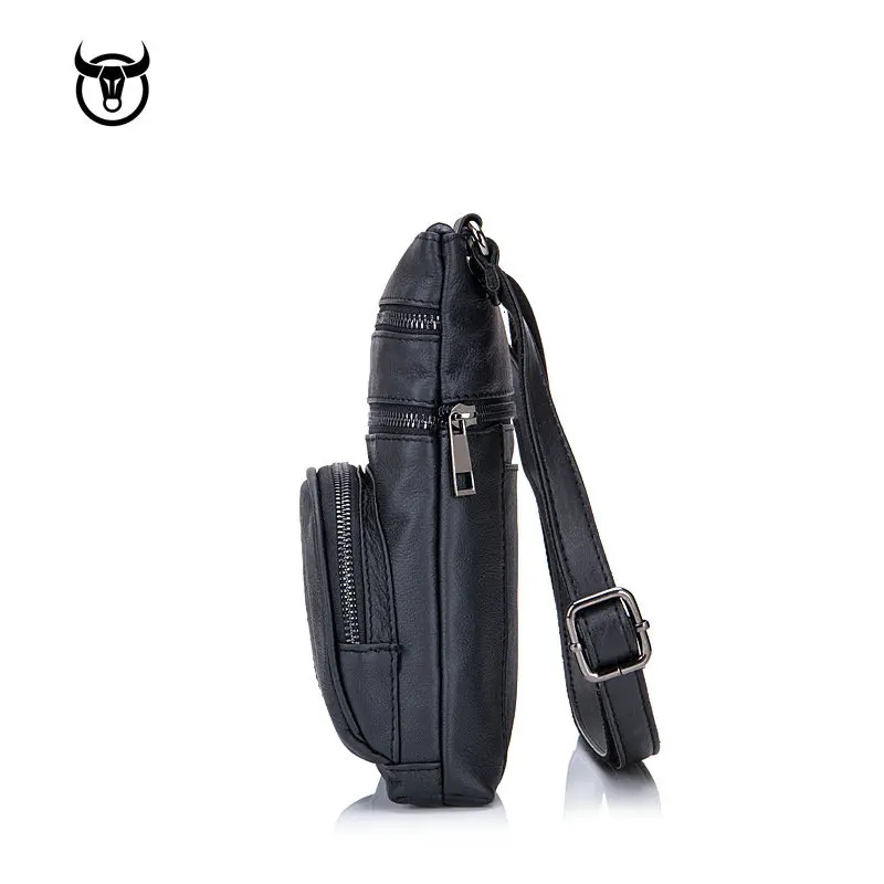 BULLCAPTAIN сумки на плечо из натуральной кожи модные через деловая мужская сумка