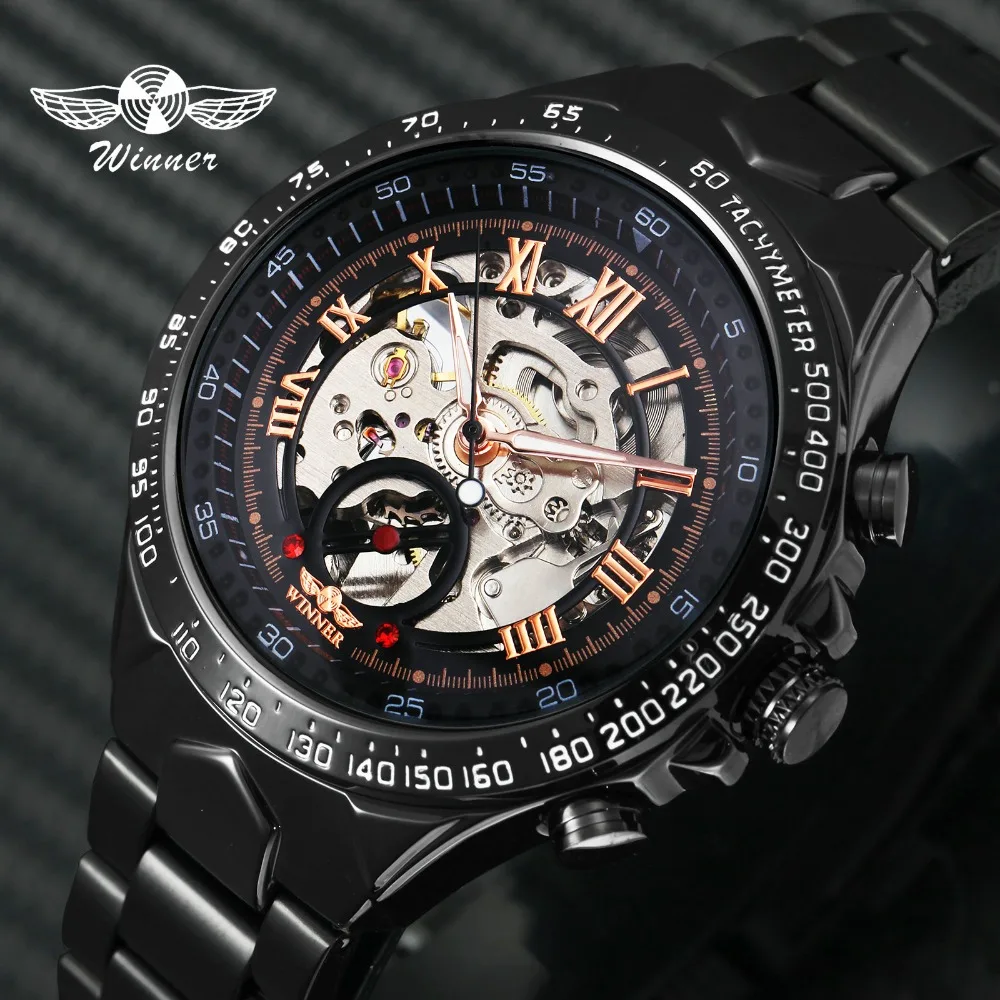 WINNER военные спортивные автоматические механические часы для мужчин лучший бренд