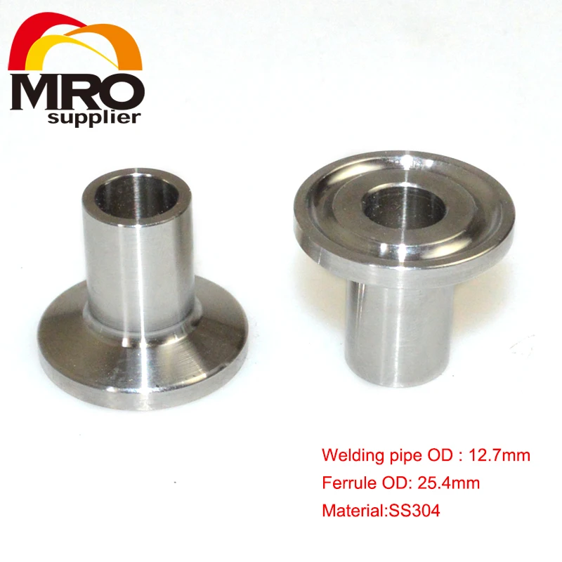 12 7 мм OD сварной ободок тройной зажим из нержавеющей стали сварочный фитинг SS304