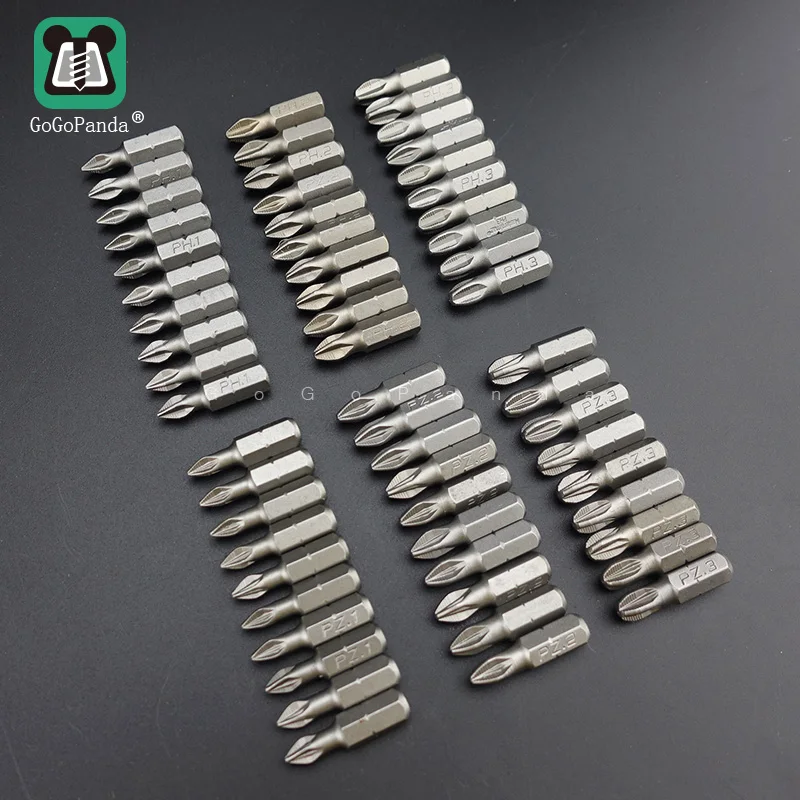 Бесплатная доставка 10 шт./лот 25 мм Биты Phillips с шестигранным хвостовиком