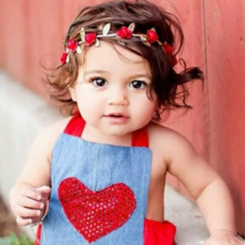 Повязка на голову в стиле бохо для новорожденных цветочный венок с короной