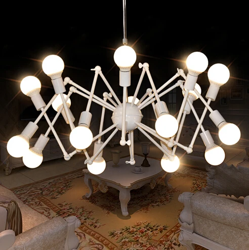 Подвесной светильник в стиле ретро стрейчевый паук регулируемые потолочные