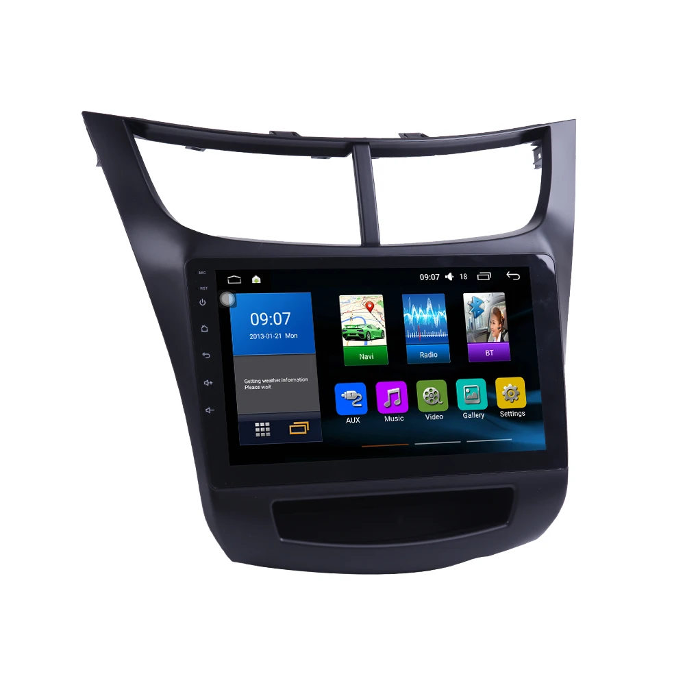 Octa Core 1024*600 Android 10 0 автомобильный DVD GPS навигатор плеер Deckless стерео для Chevrolet SAIL 2015