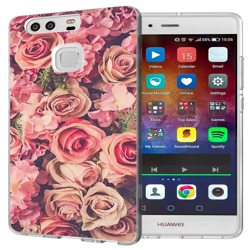 Для Huawei P9 Lite/P8 Lite/P10Lite Y5 II 2 Y5ii/Y6 Compact/мягкий чехол из ТПУ с узором дизайнерское
