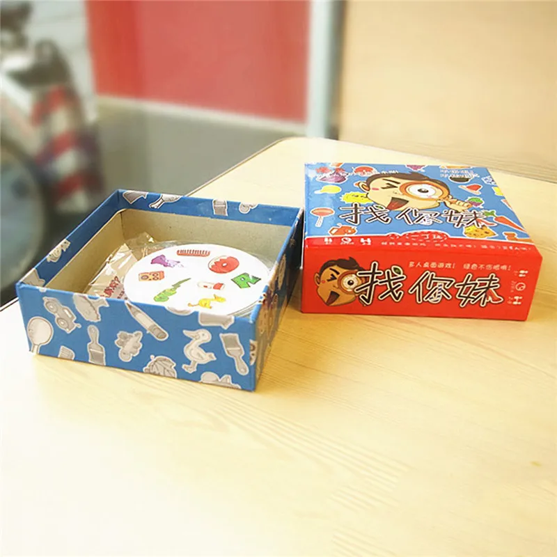 Игровая карта Spot It двусторонняя быстро развивающаяся доска для наблюдения