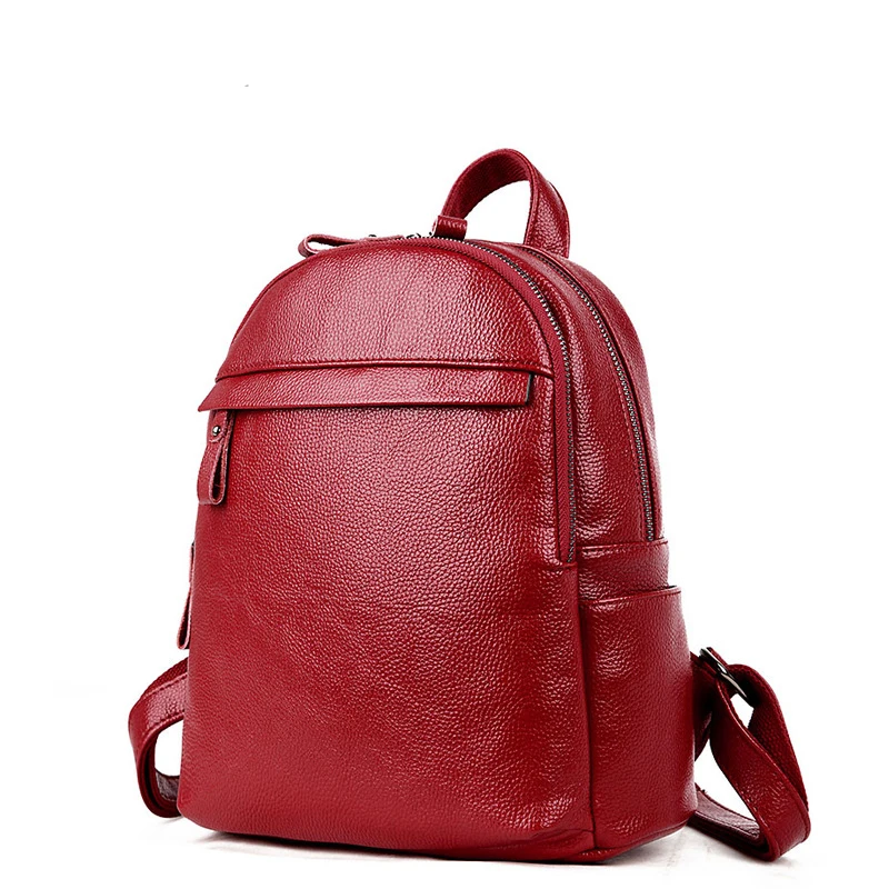 Женские рюкзаки из натуральной кожи школьная сумка для студентов сумки на плечо