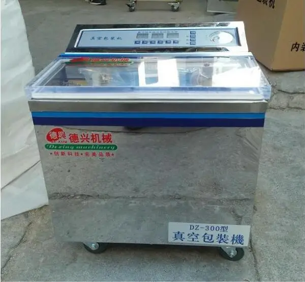 DZ-300 пищевая вакуумная упаковочная машина, мясо, приготовленная еда, сухие товары, фрукты дома вакуумная упаковочная машина