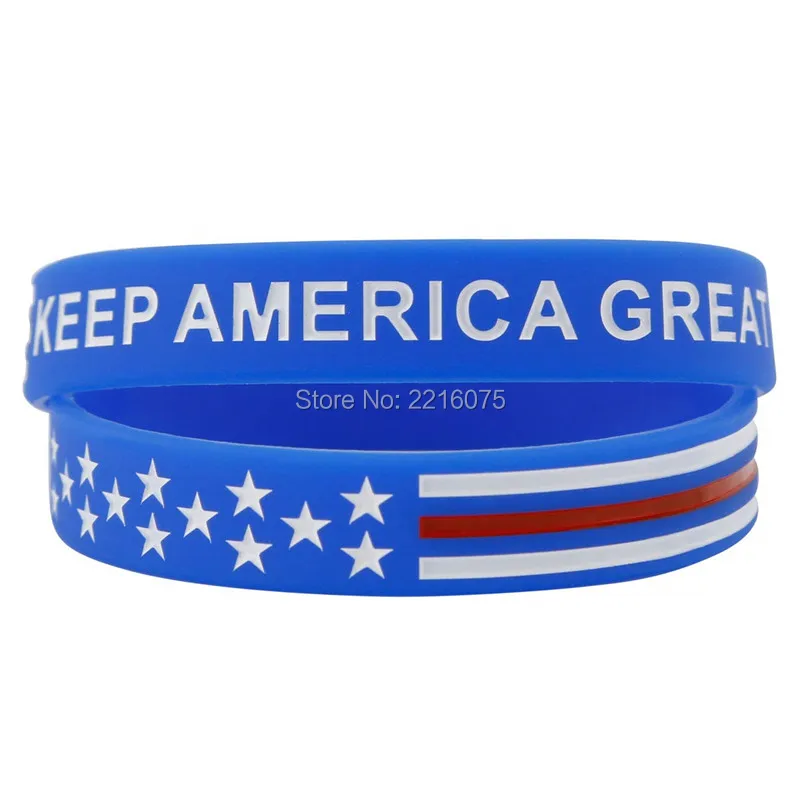 300 шт. силиконовые браслеты Keep America Great с Дональдом Трампом для президента 2020