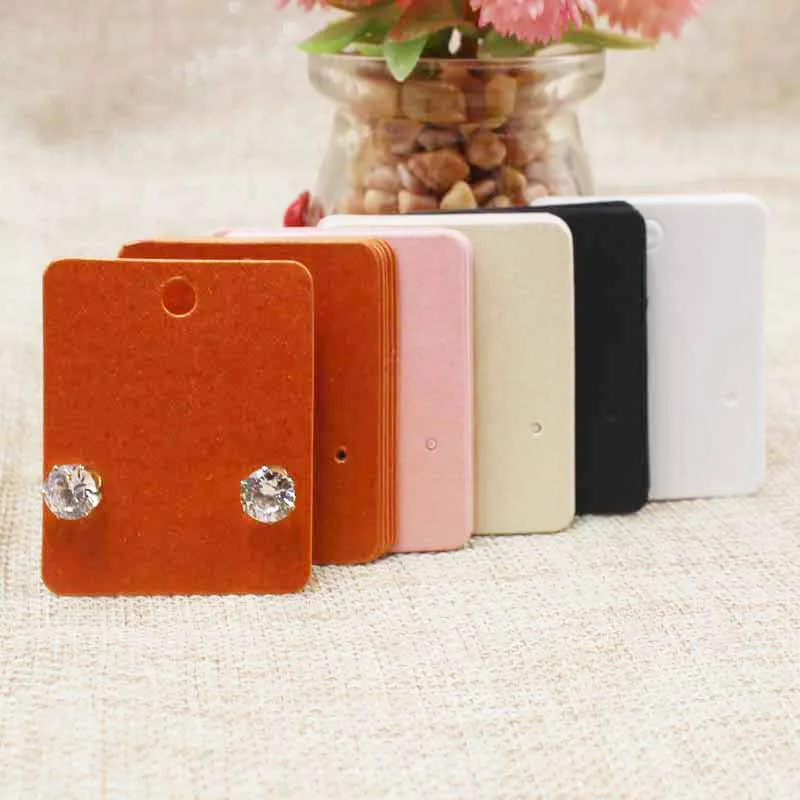 100 шт 4*5 см новый роскошный бренд ювелирных изделий жемчужно-розовый бумажный