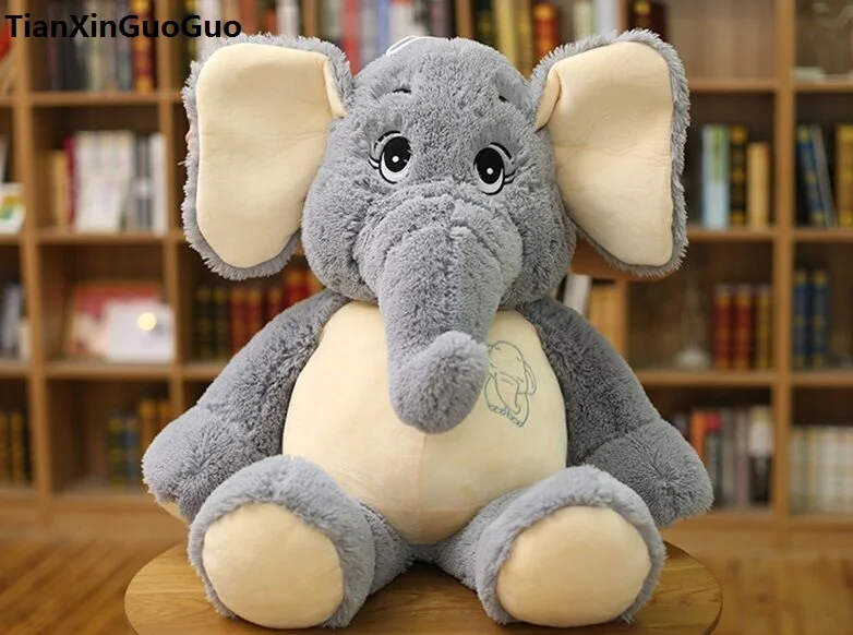 Плюшевая игрушка в виде серого слона примерно 55 см|birthday gift|plush toystoy soft |