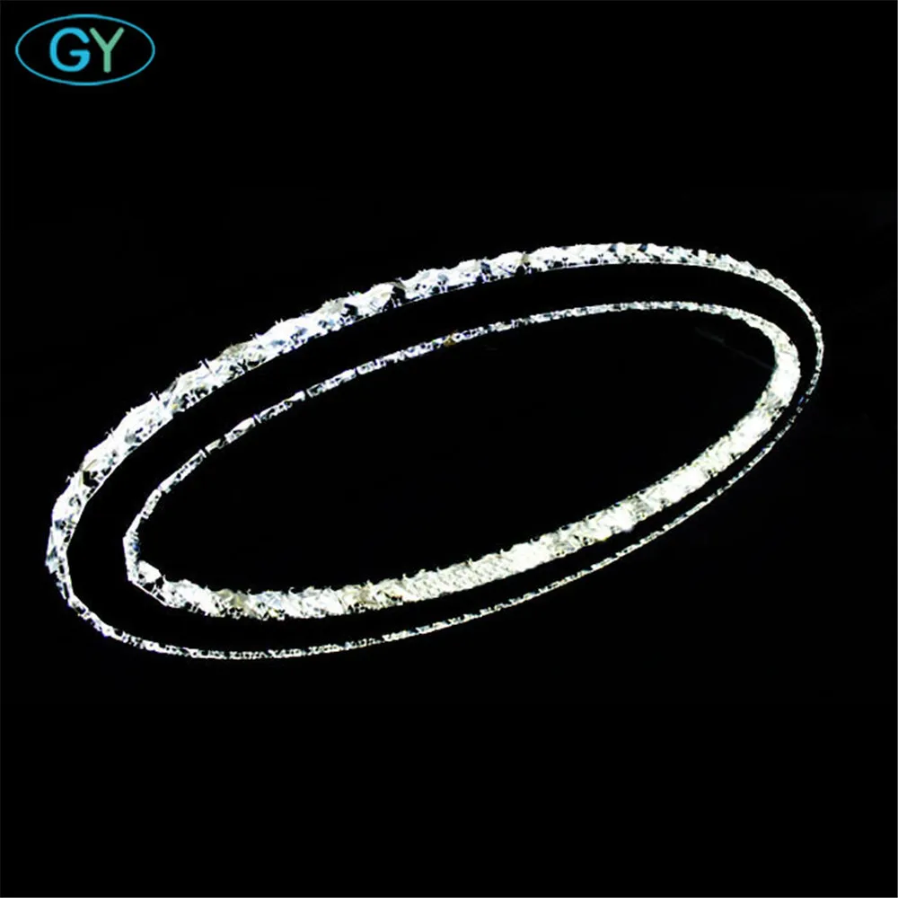 Светодиодные кристаллические подвесные светильники в форме эллипса освещение