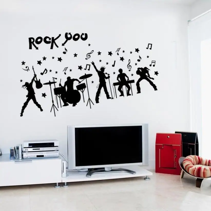 Home Decor Wall Стикеры s Романтика украшения плакат стены DIY дома Deco mirror AU13|Наклейки на