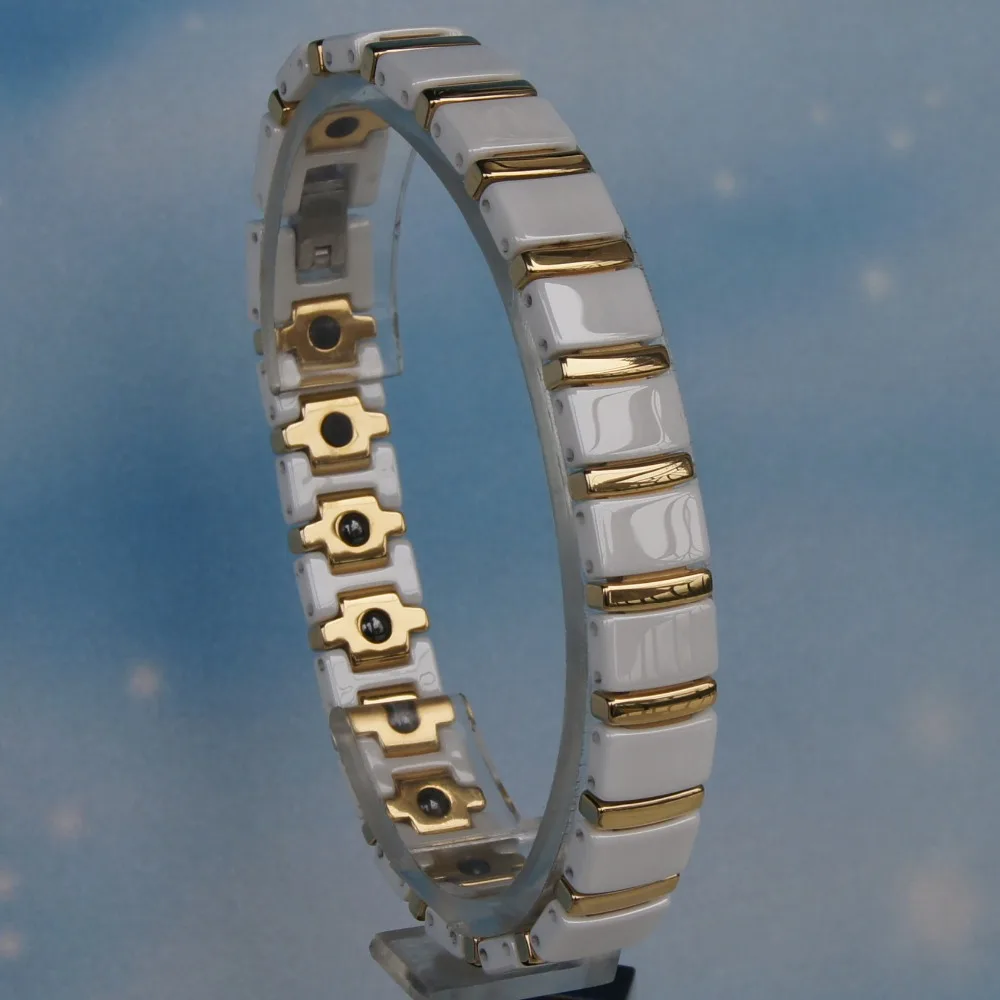 Белый с 2-тоновым золотым покрытием модный дизайн высокотехнологичные