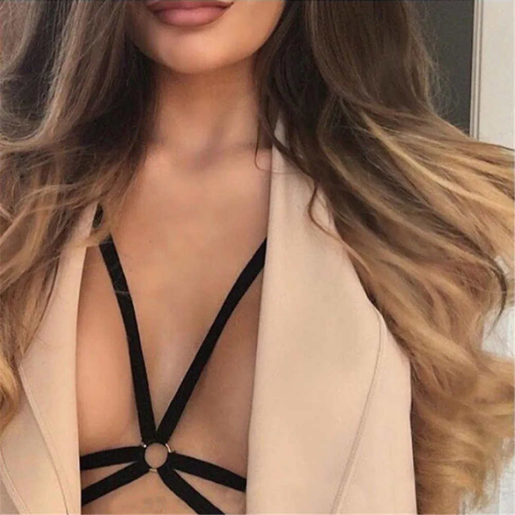 2018 Харадзюку сексуальный бюстгальтер нижнее белье Femme подвязка пояс Рейв