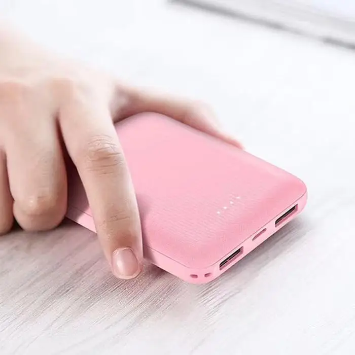 Портативный Ультратонкий чехол-аккумулятор для смартфонов с двумя usb-портами