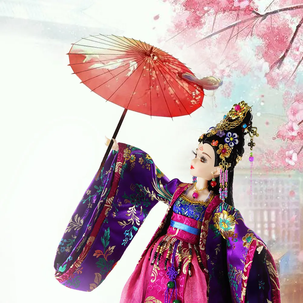 Fortune days bjd кукла Восток Шарм Элегантная Леди китайский стиль включая одежду стенд коробка 35 см головной убор сувенир