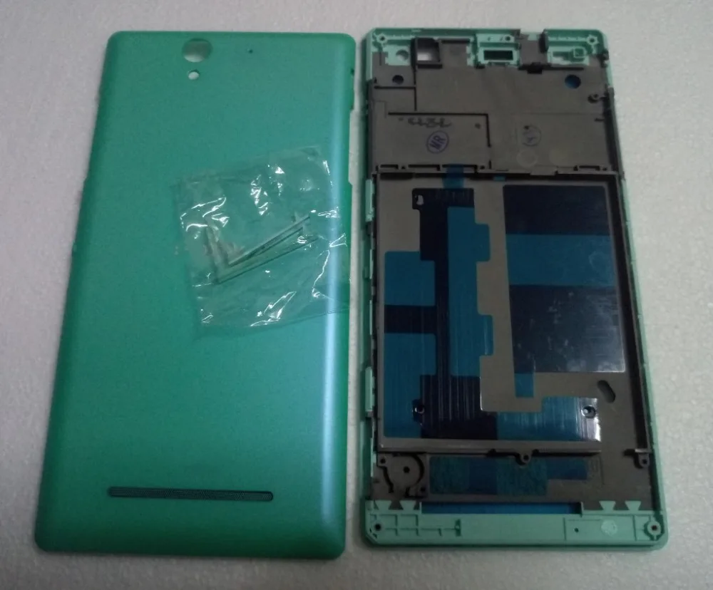 Для Sony Xperia C3 S55U D2502 D2503 D2533 полный корпус передний ЖК рамка панель + Замена двери