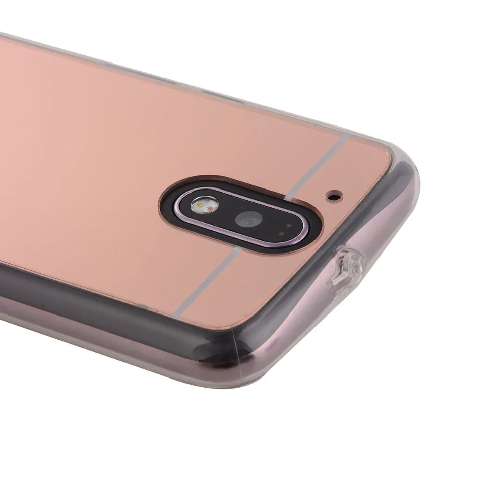 Зеркальный чехол с гальваническим покрытием для Motorola MOTO G5 Plus G6 прозрачный