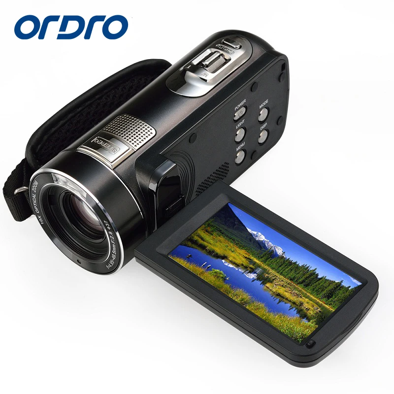 Ordro HDV Z80 Цифровая видеокамера HD 1080P 30FPS запись 10x оптический зум Камера с