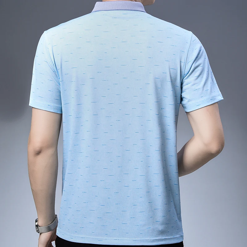 Бренд 2020 Повседневная летняя Роскошная рубашка поло с коротким рукавом Мужская