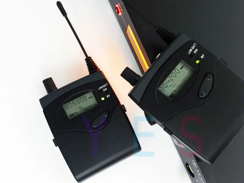 Беспроводная система в ушах Двойной передатчик профессиональный мониторинг для