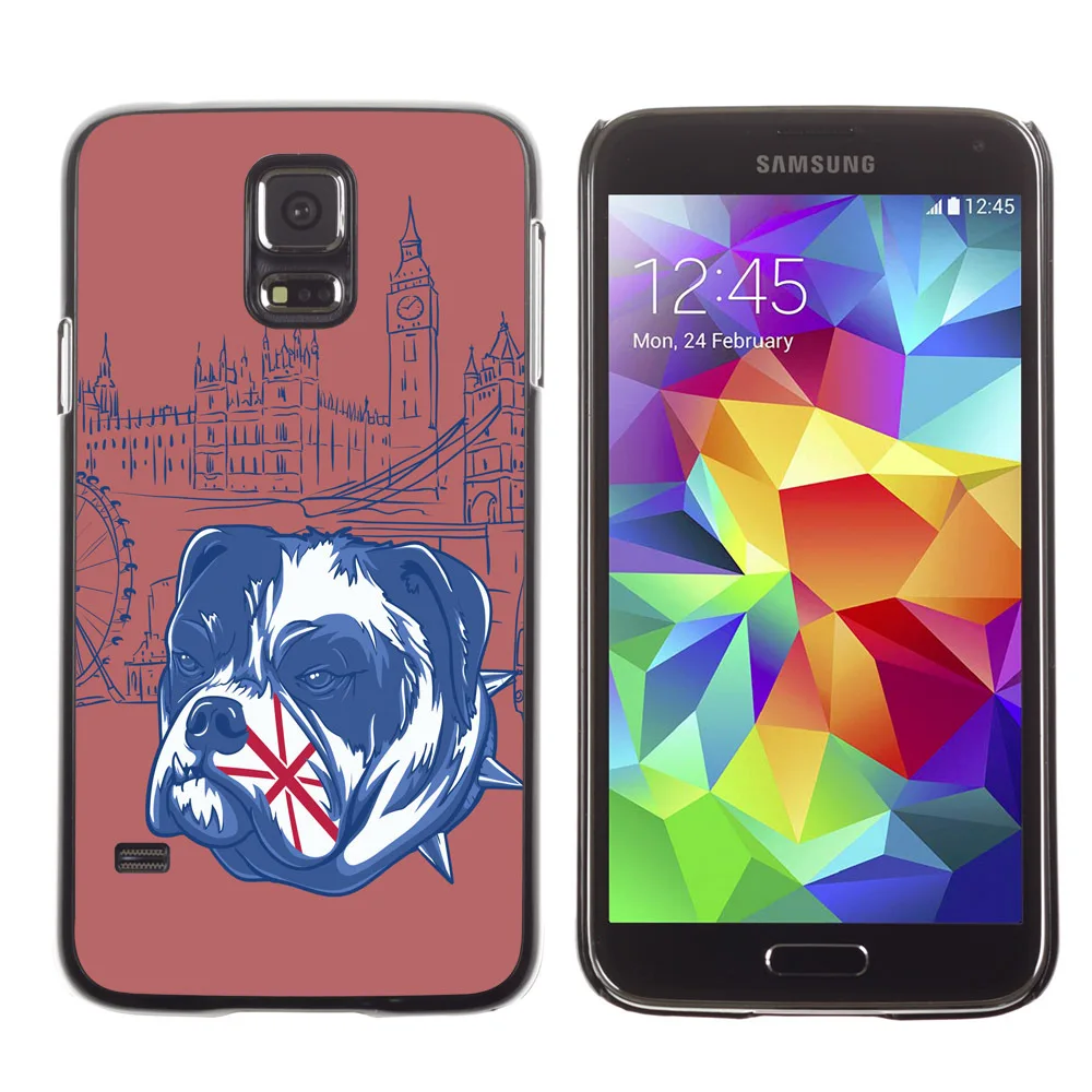 Hard Case for Samsung Galaxy S5 The English Bulldog - UK Britain Dogs Funny |