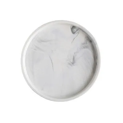 Gray dish Современные Мраморные керамические тарелки для хранения ювелирных изделий, креативные тарелки, тарелка для фруктов и конфет, аксессуары для украшения дома - Цвет: Gray dish