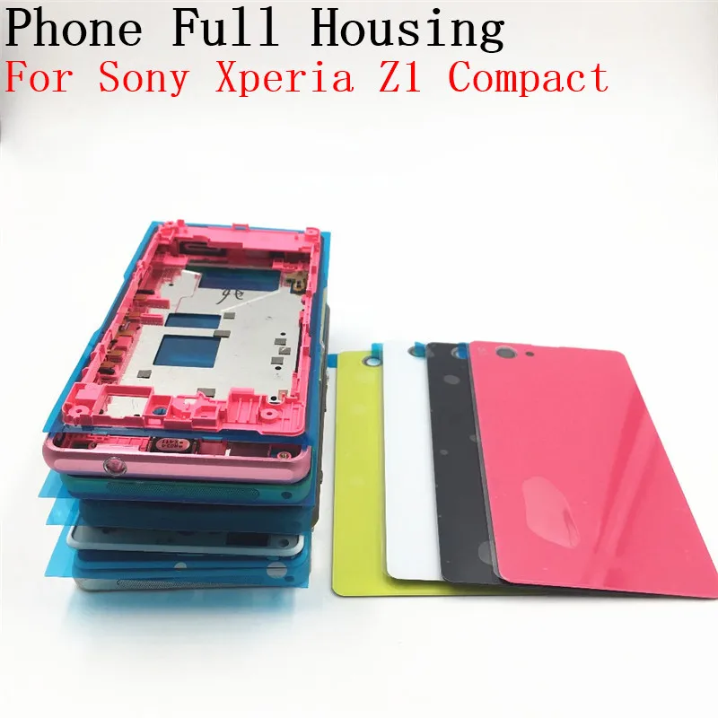 Оригинальная передняя средняя рамка с разъемом Задняя стеклянная крышка для