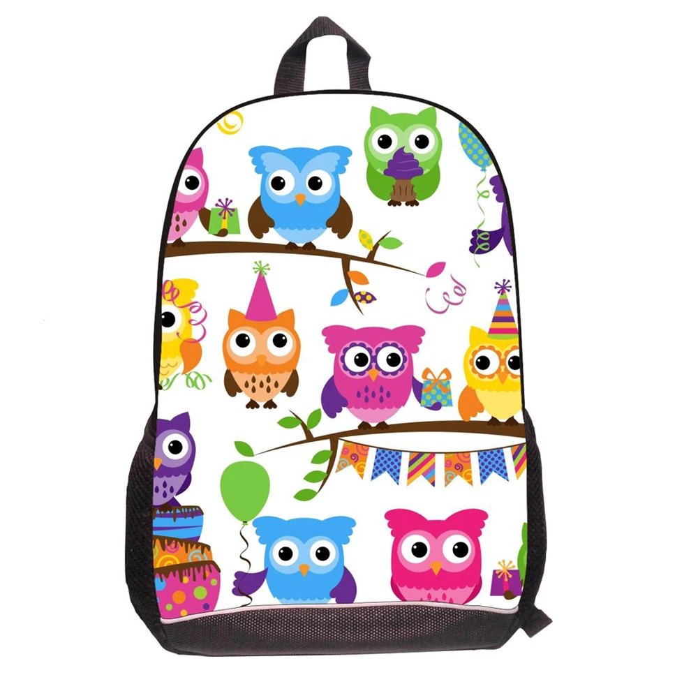 Школьный рюкзак для мальчиков и девочек с 3d-изображением совы Дельфина кошки