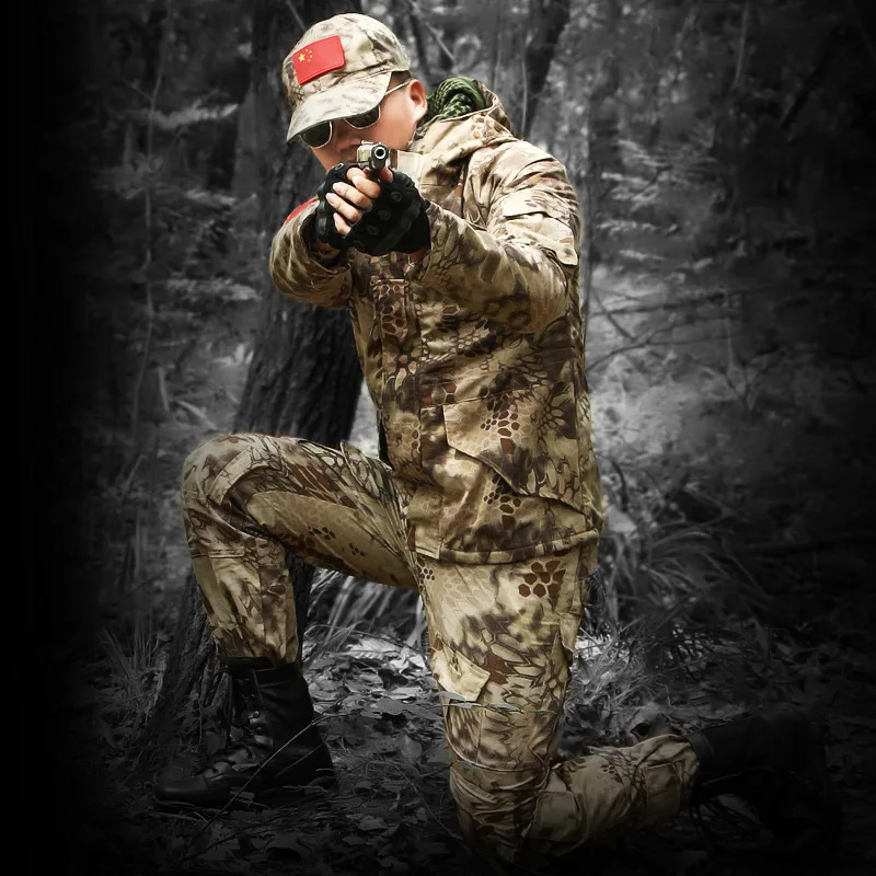 Мужская Зимняя Толстая теплая водонепроницаемая куртка G8 штаны флисовое