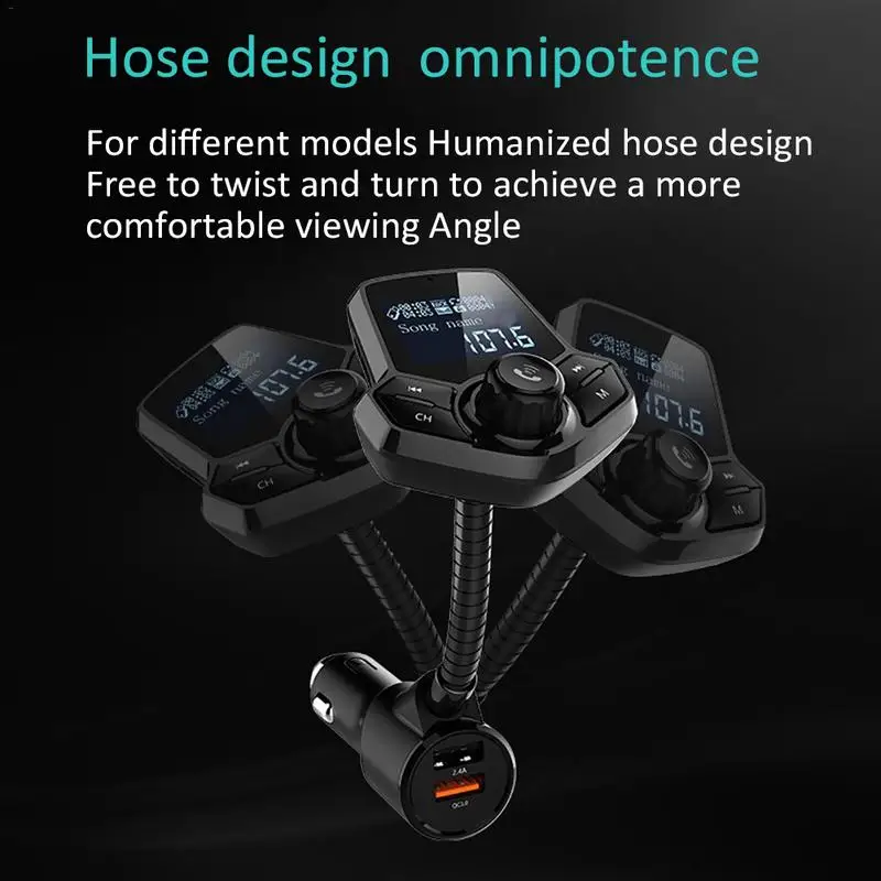 Автомобильный Bluetooth MP3 плеер беспроводной прикуриватель с супер басами USB