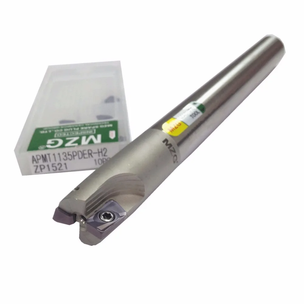 MZG BAP300RC10-10-100-1T твердосплавная вставка Зажимная фрезерная резка плечо правый угол точность фреза Концевая фреза хвостовик