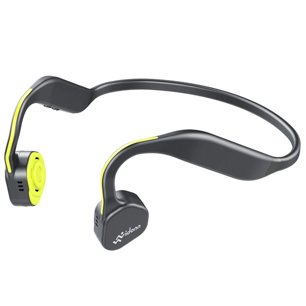 Vidonn F1 беспроводной костной проводимости HiFi Bluetooth наушники с микрофоном шумоподавления водонепроницаемый Бег Спорт шейный браслет наушники - Цвет: Green