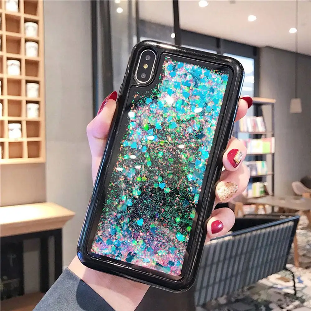 KISSCASE Quicksand Soft Phone Case For iPhone 8 7 6S 6 Plus Dynamic Liquid Cases XS Max XR X 5 5S SE Back Cover Funda |