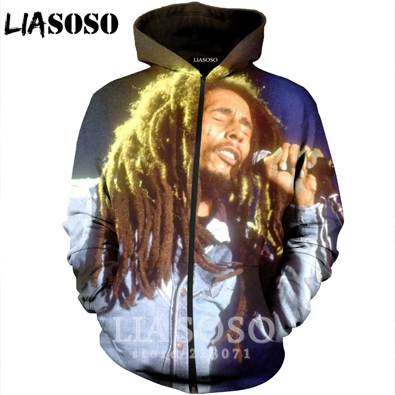 Мужская и Женская толстовка на молнии LIASOSO повседневная унисекс с объемным