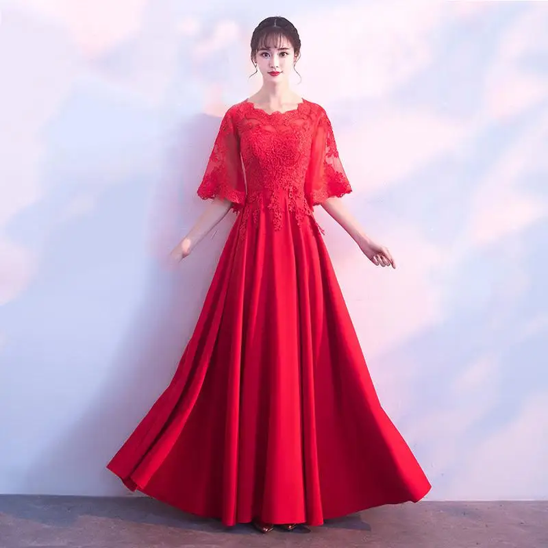 Благородные женские с круглым вырезом Китайский Женский мини-халат Vestidos китайская Невеста Вечеринка тост Qipao сексуальное кружевное платье для выпускного вечера платье Размер XS-XXXL - Цвет: Style 14