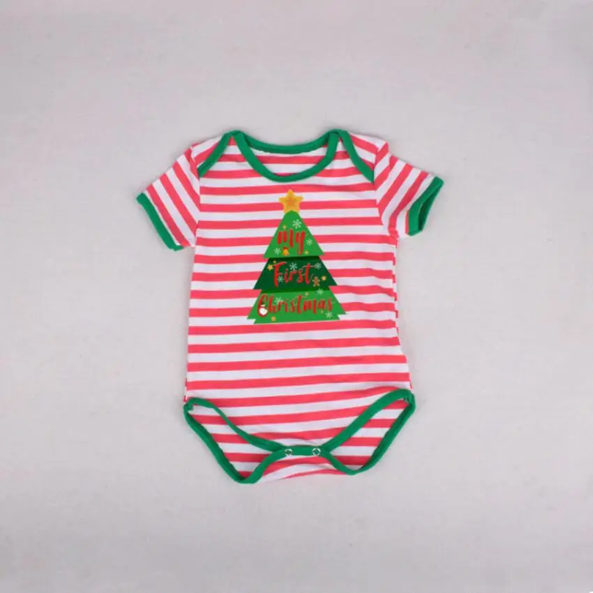 Детские комбинезоны для новорожденных с надписью My First Christmas Merry 1st костюмы на