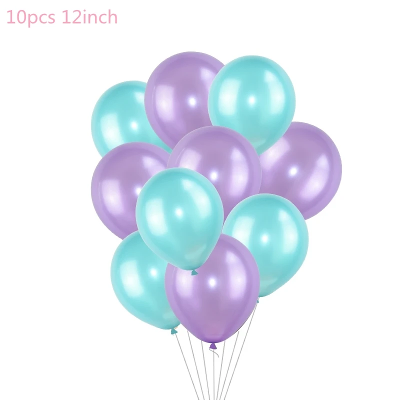 10pcs I 1 комплект праздничные шарики с единорогом на день рождения, Балон, единорог, украшение, латексный воздушный шар "Конфетти", украшение для дня рождения, Детские шары - Цвет: 10pcs I