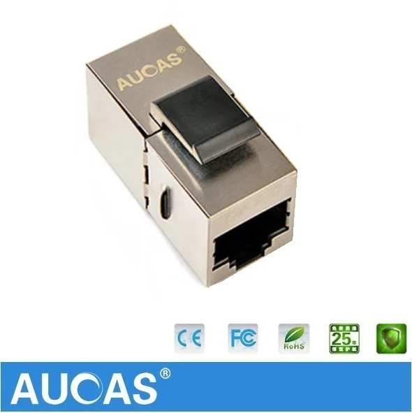 4 шт. AUCAS FTP экранированный Cat6 RJ45 Сплиттер соединитель модуль keystone jack Сетевой
